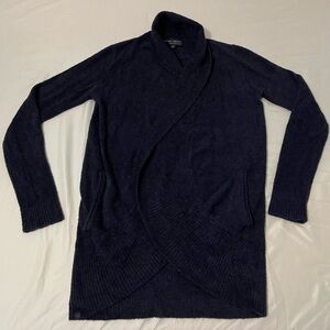 Barefoot Dreams Bamboo Chic‎ Lite Cardigan Size XS Navy